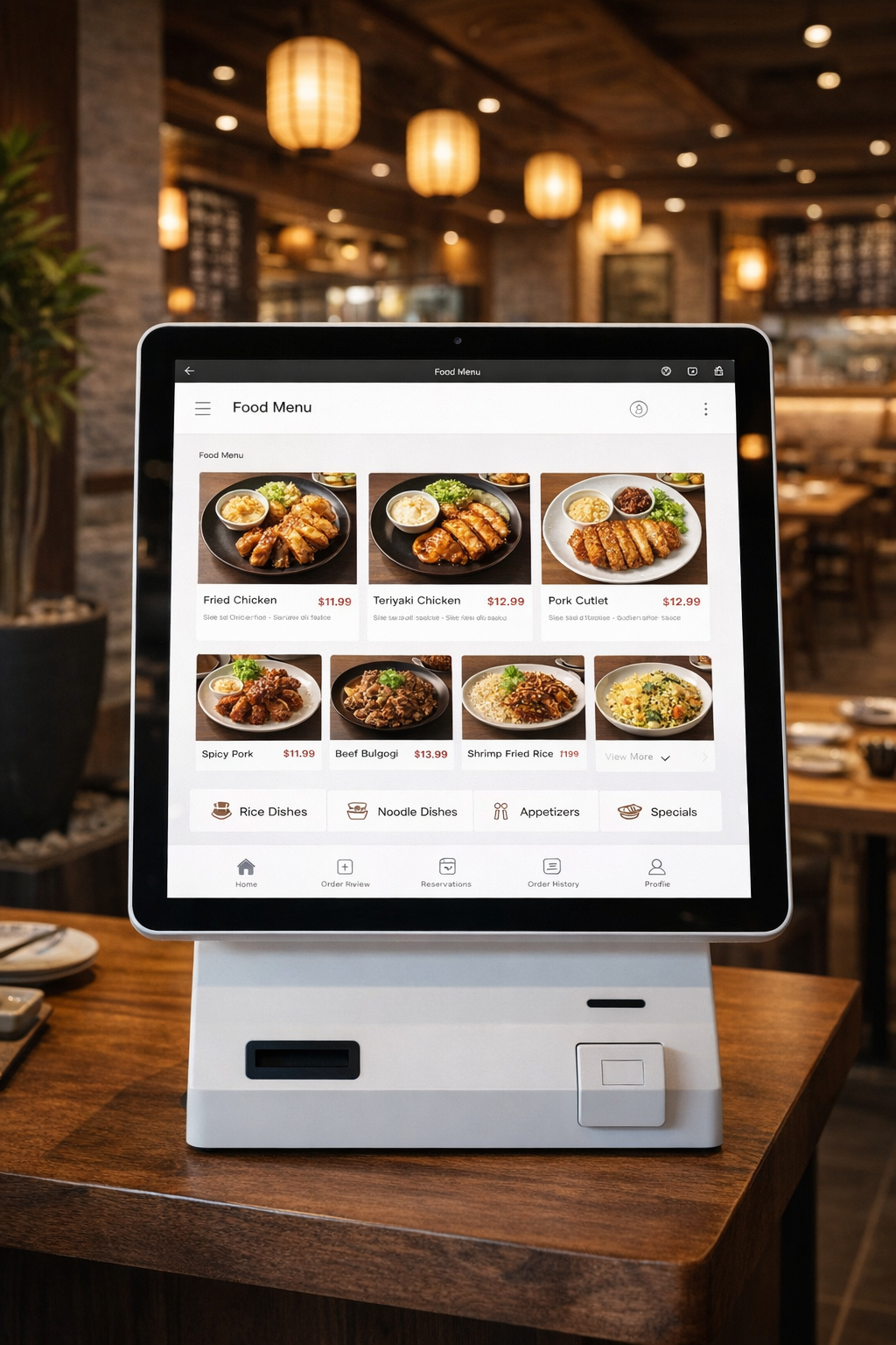 Restaurant bestillingssystem